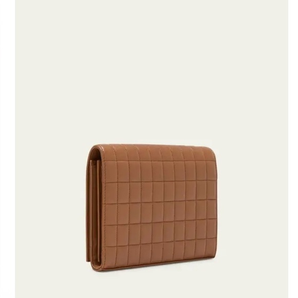 YSL Brown Quilted Wallet on chain - Picture 6 of 14